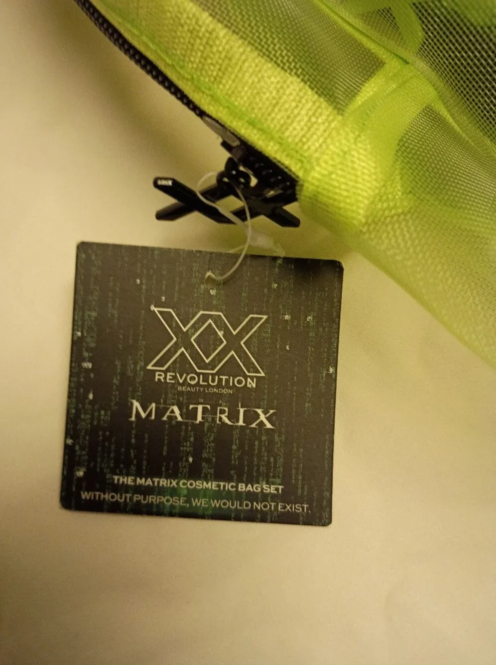 Revolution XOX Matrix Neon Mesh 3 Pack Storage Zipper Limited Edition **RARE**